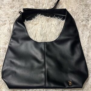 Victoria’s Secret Black Leather Hobo Bag